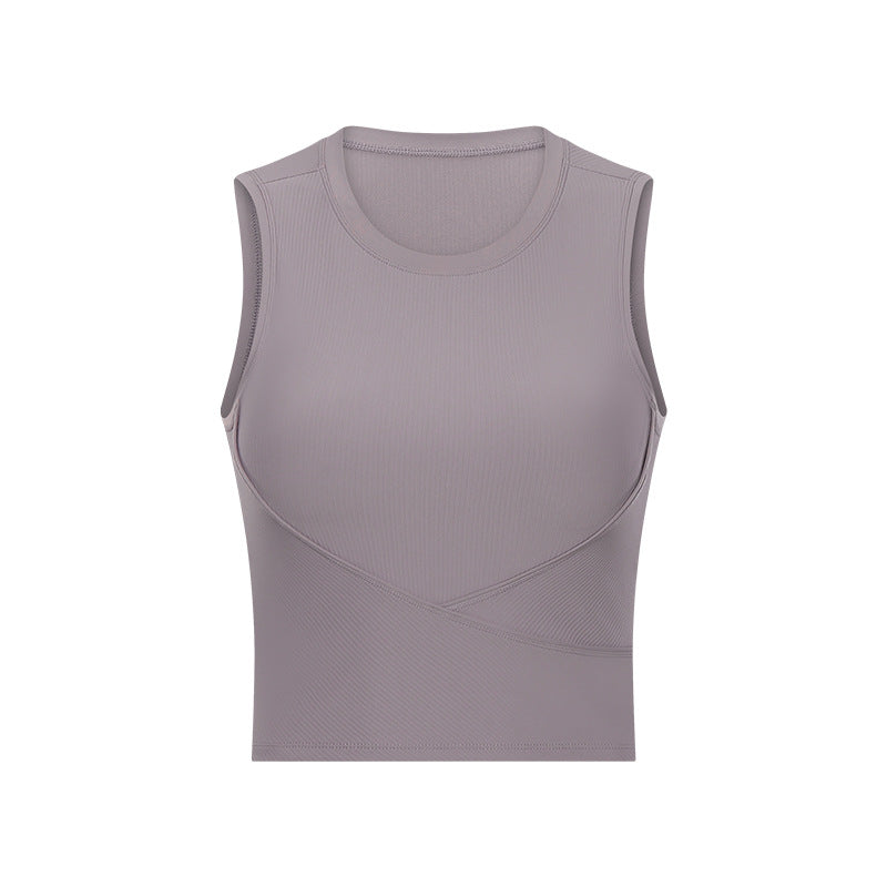 Yoga Wear Threaded Sports Top