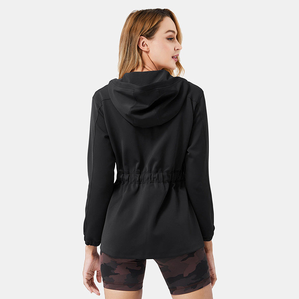 Sports Jacket Fitness Sports Yoga Hooded Top