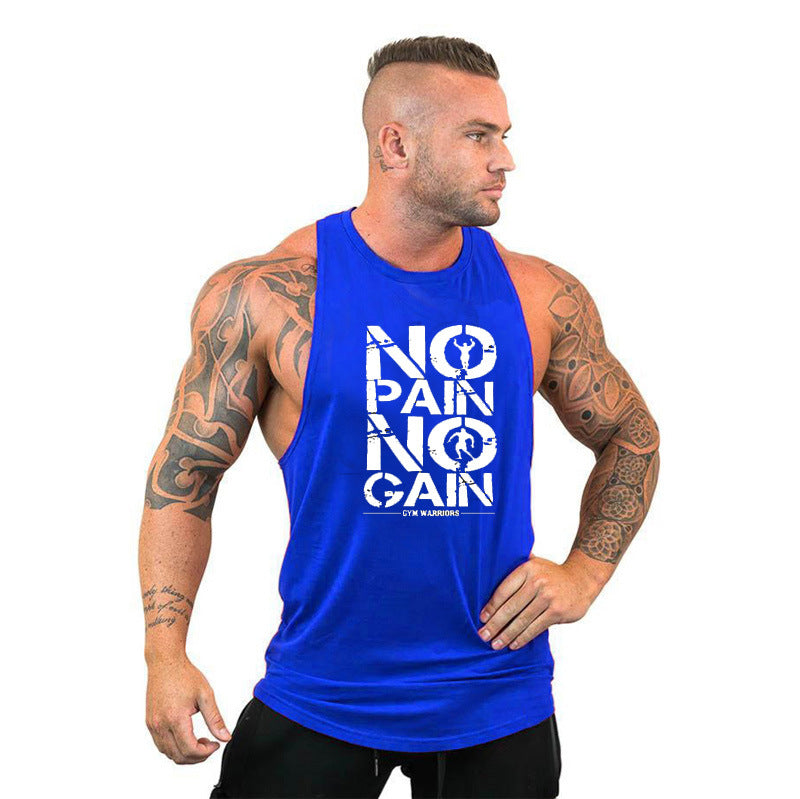 Small Round Neck Sports Training Men's Vest