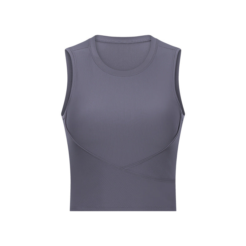 Yoga Wear Threaded Sports Top