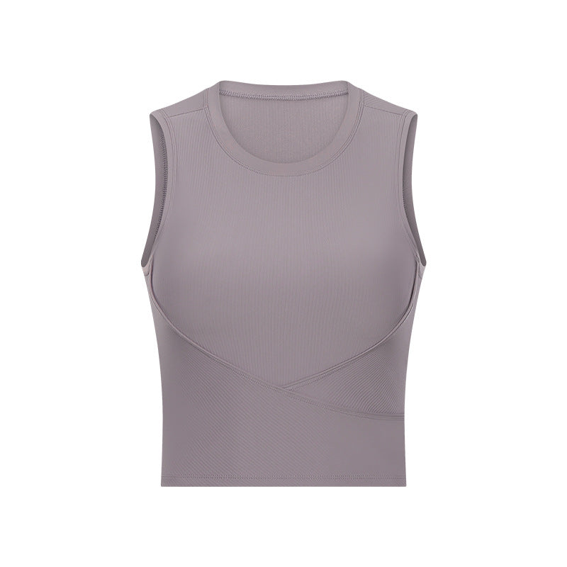 Yoga Wear Threaded Sports Top