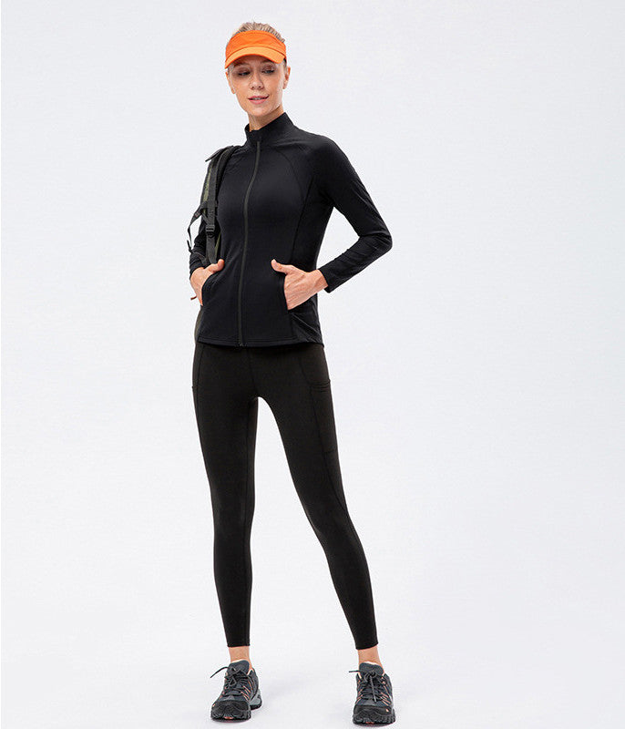 Sports Jacket Slim Fit Sports Yoga Long Sleeve