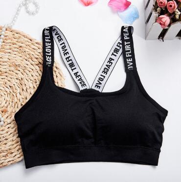 Top Fitness Letters Yoga Bra