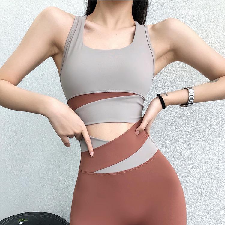 Sports Fitness Set Yoga Cross Women's Elastic