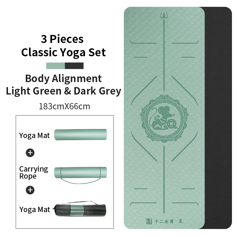 Zodiac Tpe Yoga Mat Widened Female Fitness Mat